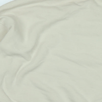 H&M Womens Beige Polyester Pullover Sweatshirt Size S