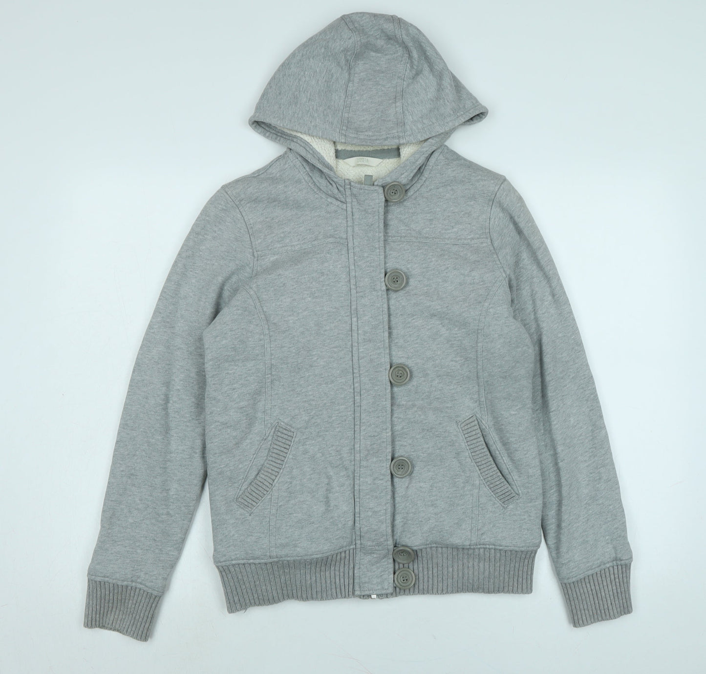 Marks and Spencer Womens Grey Jacket Size 12 Zip