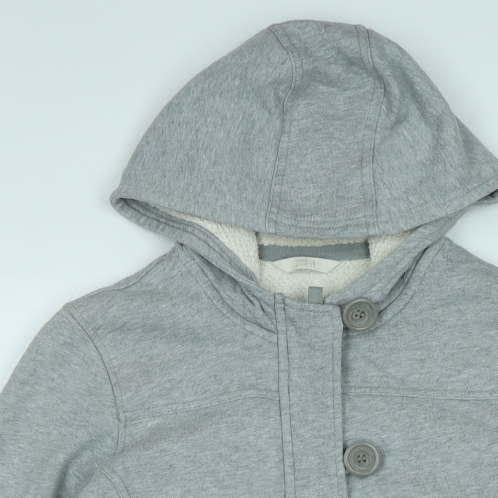 Marks and Spencer Womens Grey Jacket Size 12 Zip