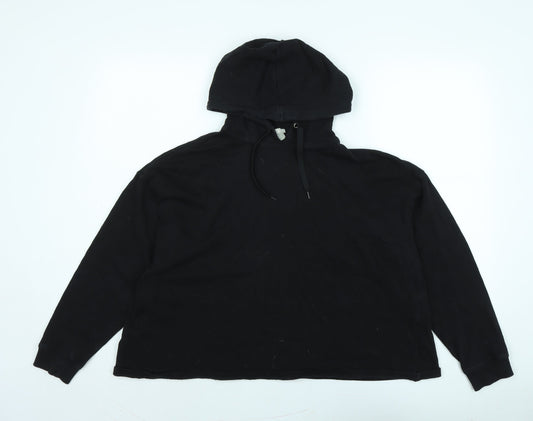ASOS Womens Black Polyester Pullover Hoodie Size 8
