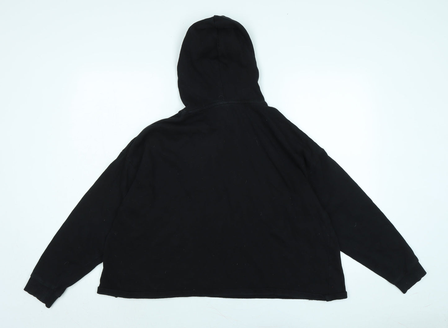ASOS Womens Black Polyester Pullover Hoodie Size 8