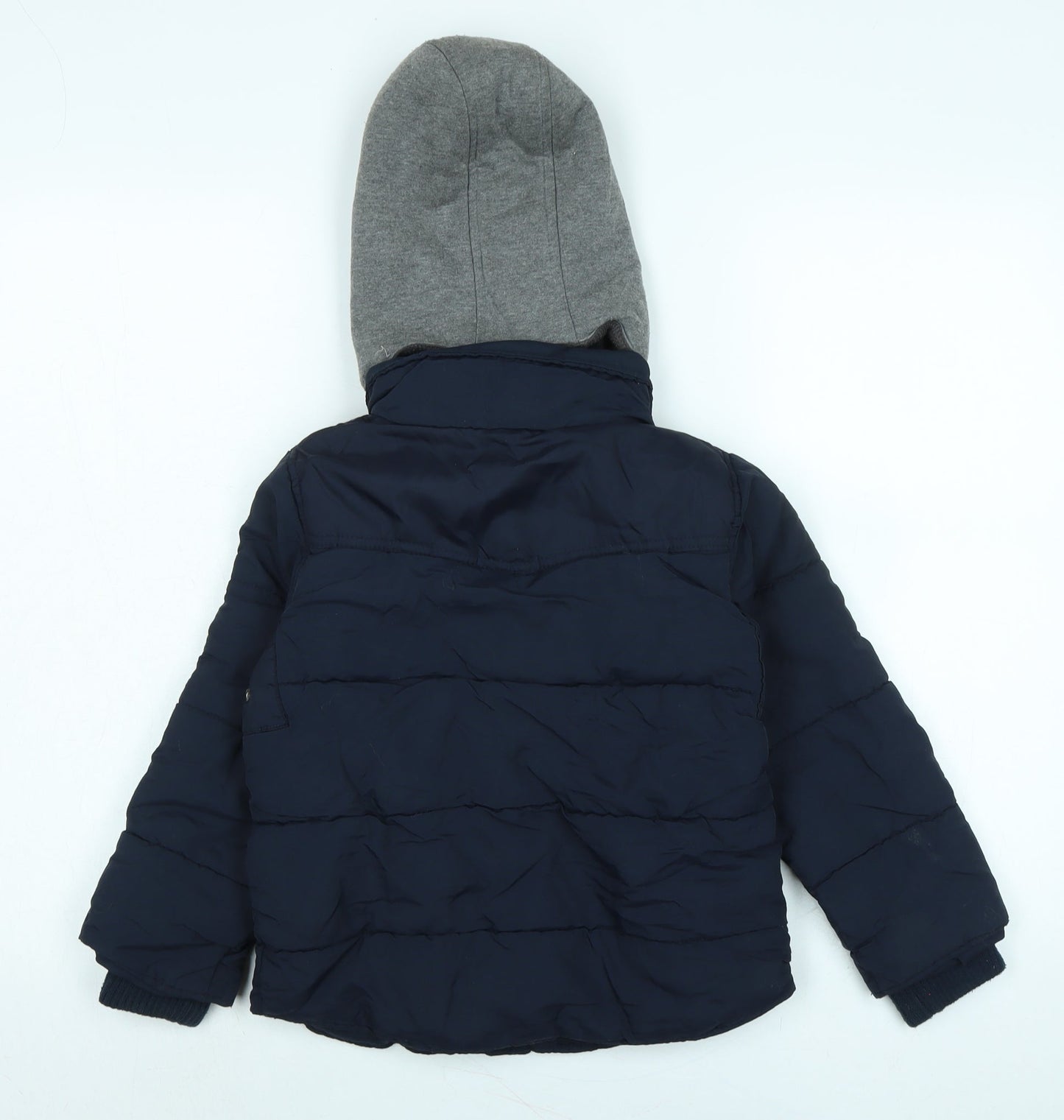 NEXT Boys Blue Quilted Coat Size 5 Years Zip