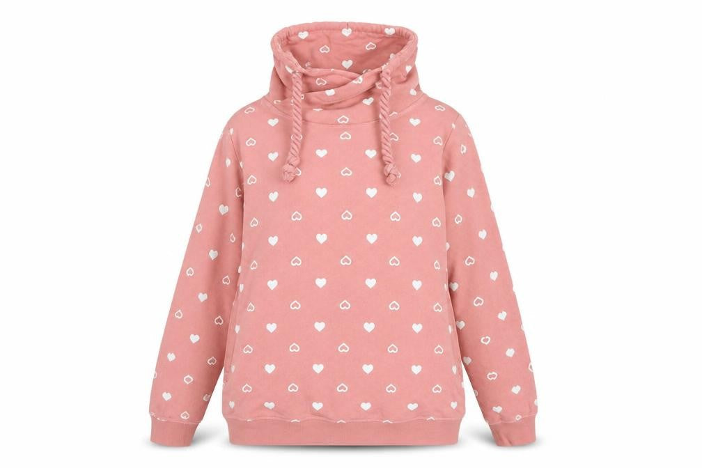 bonprix Womens Pink Polyester Pullover Sweatshirt Size M