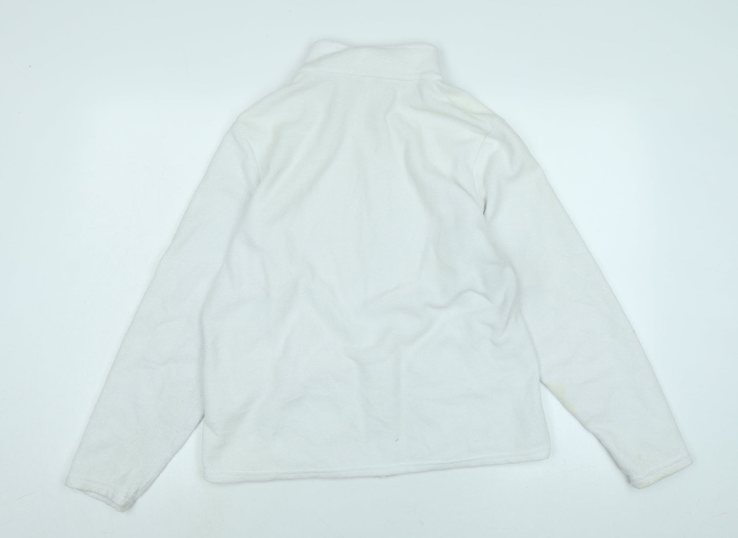 Marks and Spencer Womens White Jacket Size 18 Zip