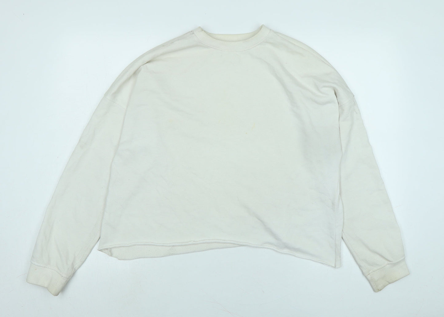 Missguided Womens Ivory Polyester Pullover Sweatshirt Size 8