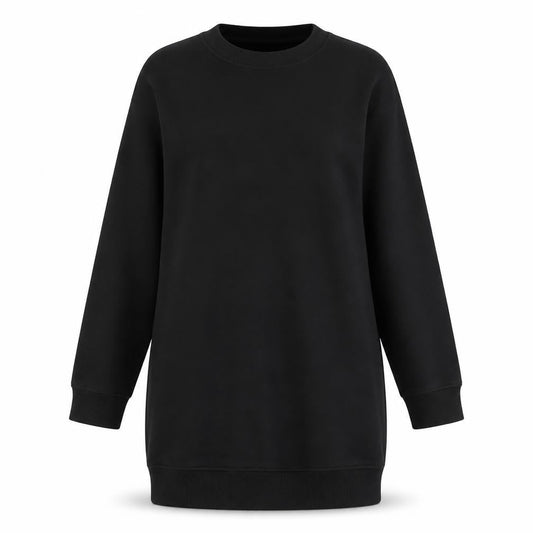 Divided Womens Black Polyester Jumper Dress Size S Crew Neck