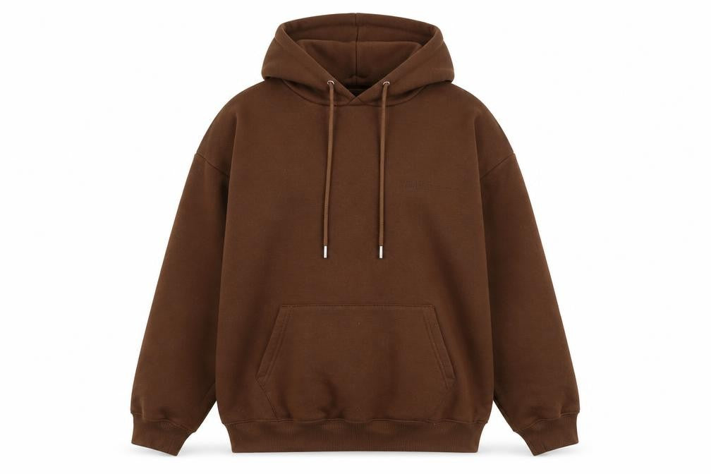 Boohoo Womens Brown Polyester Pullover Hoodie Size S