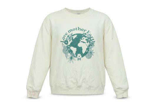 Marks and Spencer Womens Ivory Polyester Pullover Sweatshirt Size 14