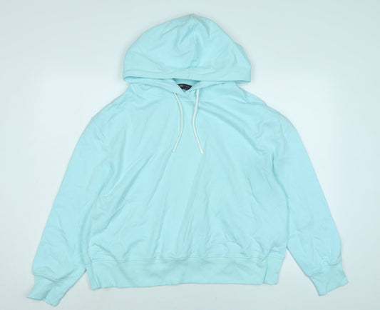 Marks and Spencer Womens Green Polyester Pullover Hoodie Size 14