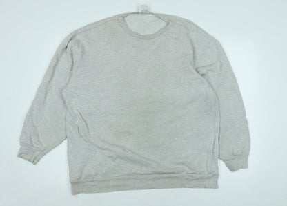 Topman Mens Grey Polyester Pullover Sweatshirt Size L