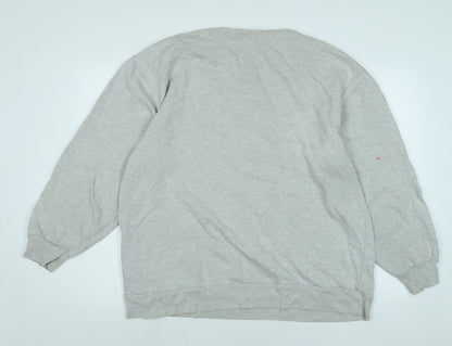 Topman Mens Grey Polyester Pullover Sweatshirt Size L