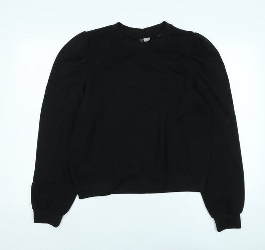 Divided Womens Black Polyester Pullover Sweatshirt Size M