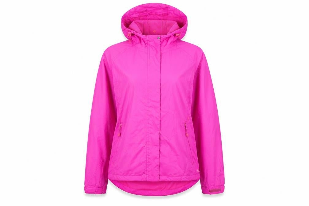 Zakiti Womens Pink Rain Coat Jacket Size 12 Zip