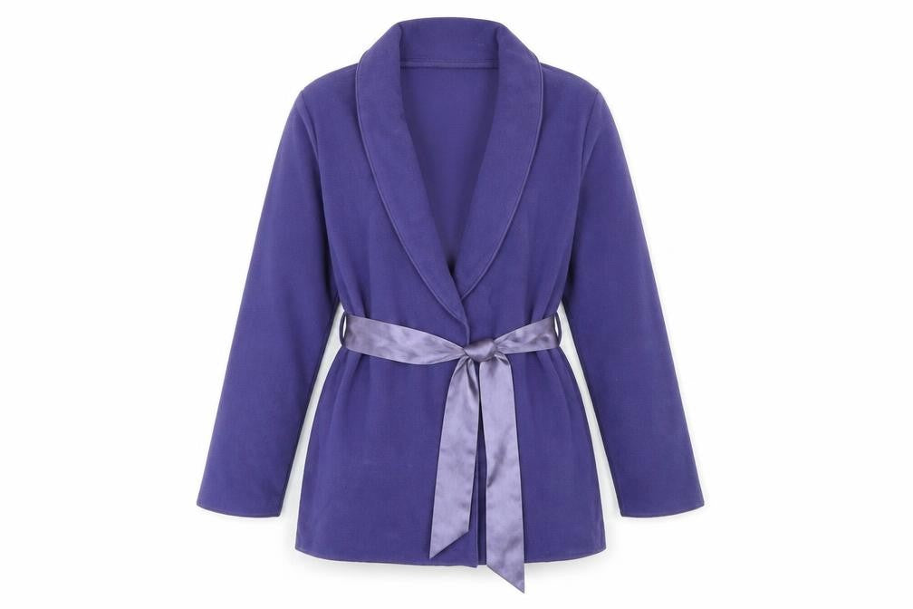 PRINCESSE TAM TAM Womens Purple Jacket Blazer Size 12 Tie
