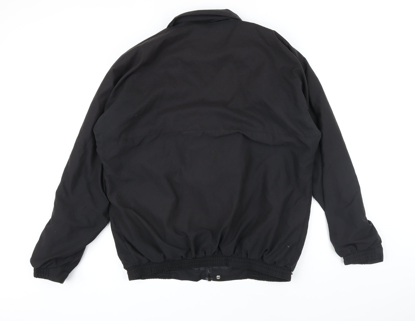 Mitsushiba Mens Black Bomber Jacket Jacket Size L Zip