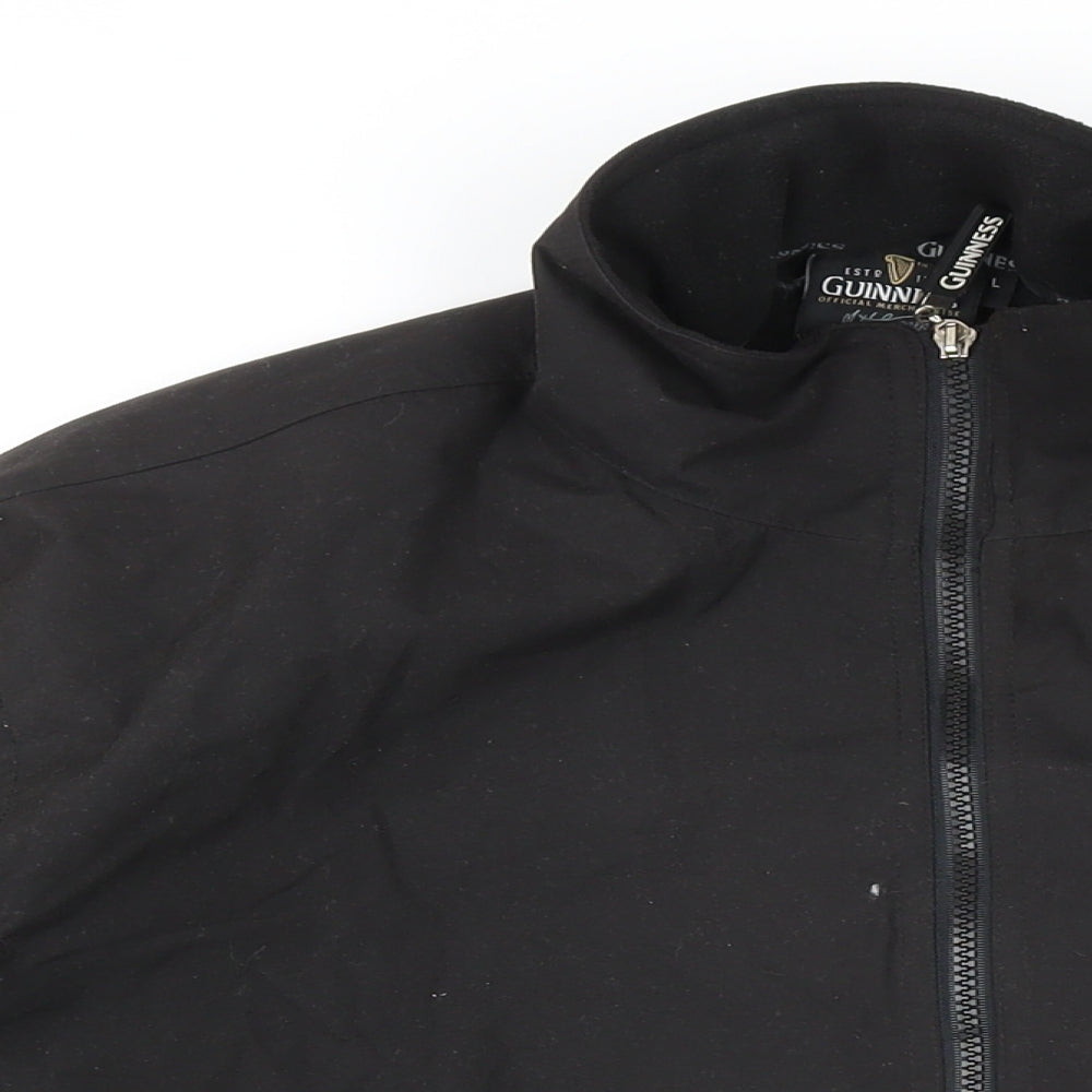 Gunniess Mens Black Jacket Size L Zip - Gunniess