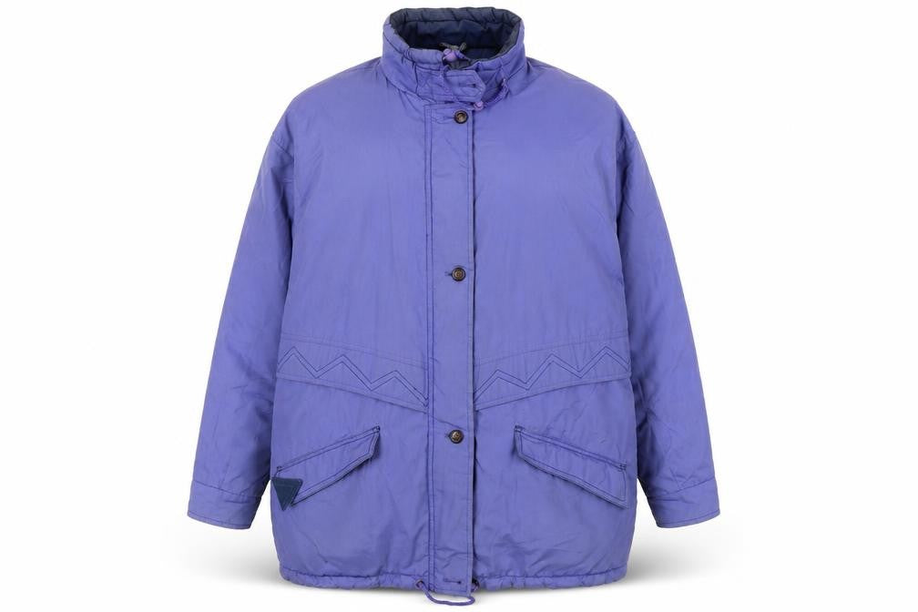 TELEMAC Womens Purple Jacket Coat Size 14 Zip