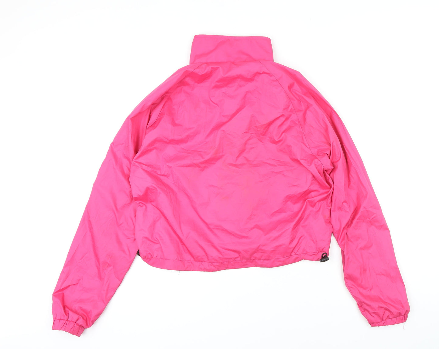 WORKOUT Womens Pink Jacket Size 8 Zip
