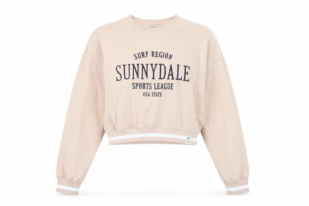 Pull&Bear Womens Pink Cotton Pullover Sweatshirt Size XS