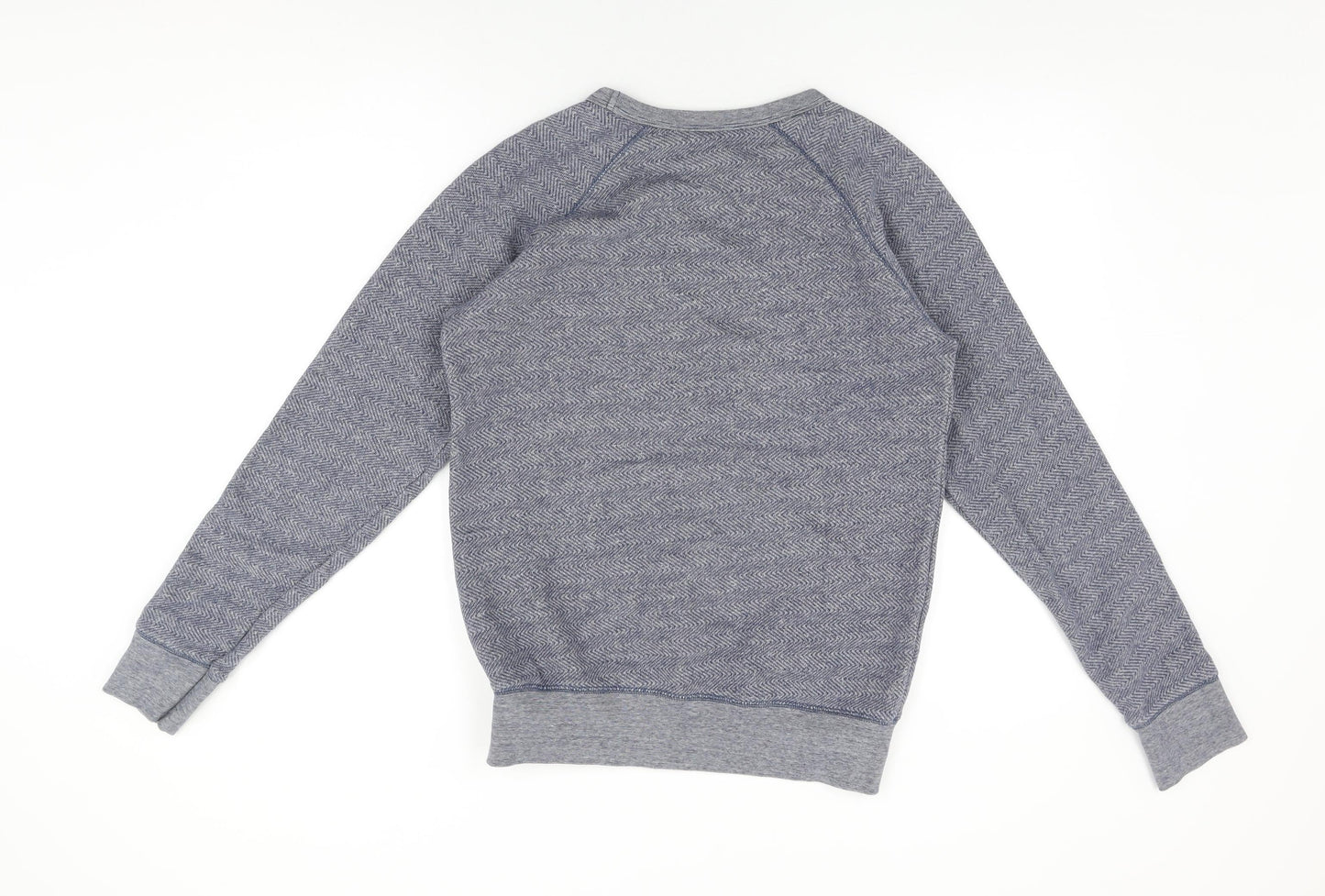Selected Homme Mens Blue Cotton Pullover Sweatshirt Size M