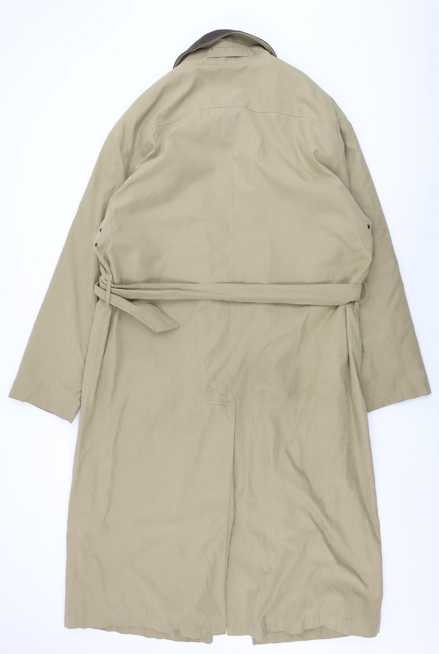 Rainman Mens Beige Overcoat Coat Size 40 Button