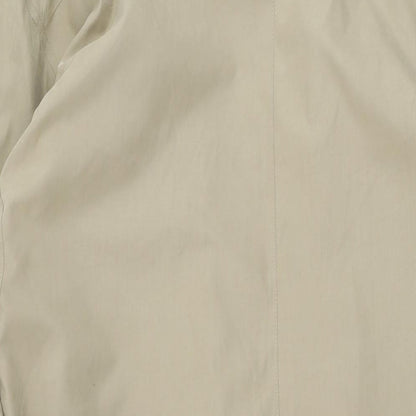 Rainman Mens Beige Overcoat Coat Size 40 Button