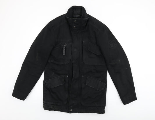Espirit Mens Black Jacket Coat Size S Zip