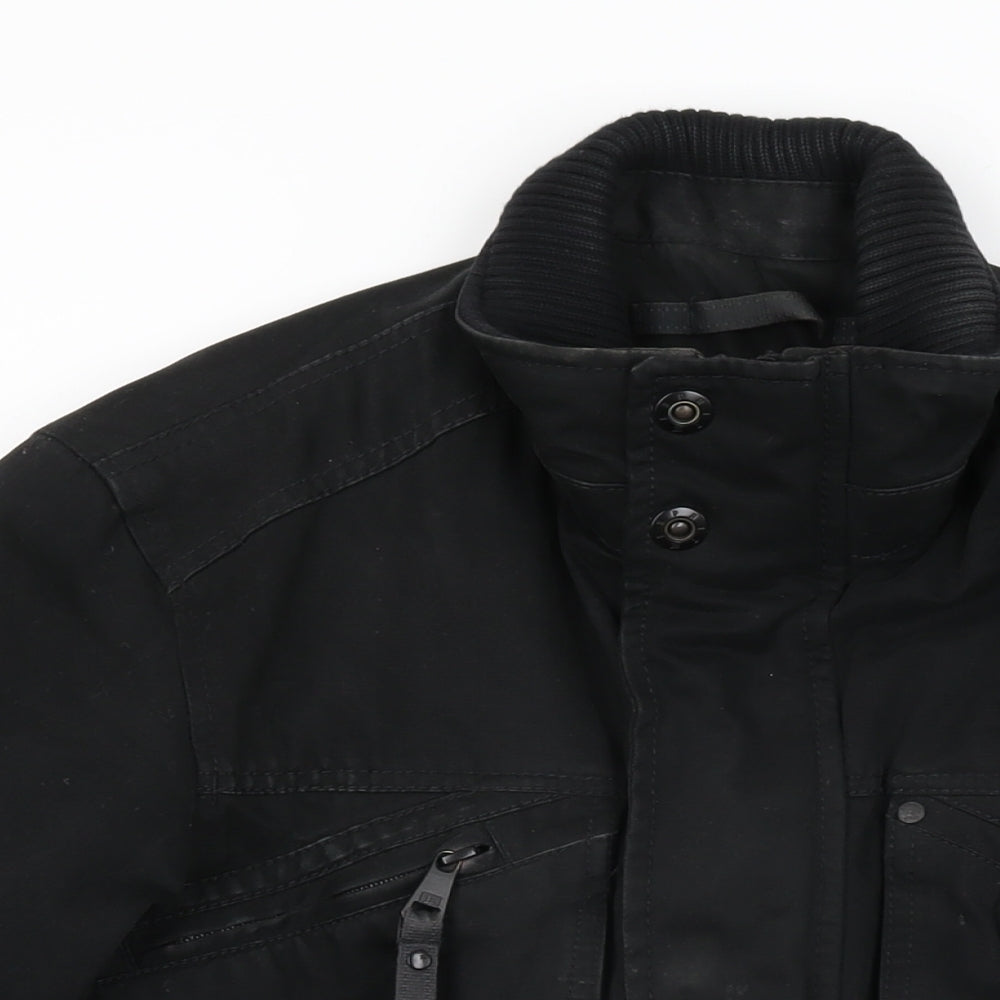 Espirit Mens Black Jacket Coat Size S Zip
