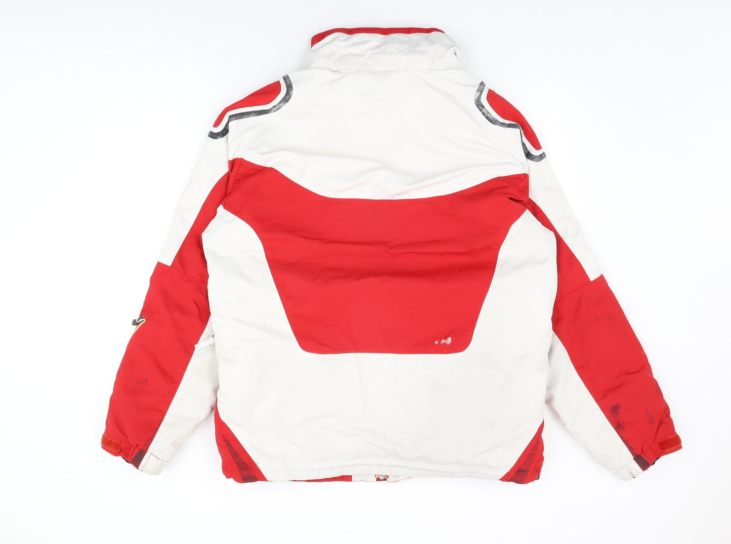 Wed'ze Mens Red Rain Coat Coat Size L Zip