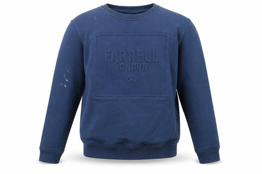 Farrell London Mens Blue Cotton Pullover Sweatshirt Size M