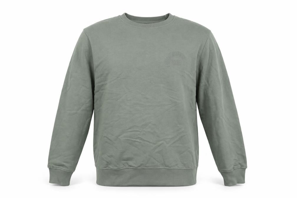The Stronghold Mens Green Cotton Pullover Sweatshirt Size M