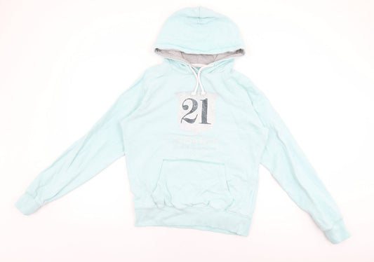 Quba & Co Womens Blue Cotton Pullover Hoodie Size 6 Pullover - British Sailmakers