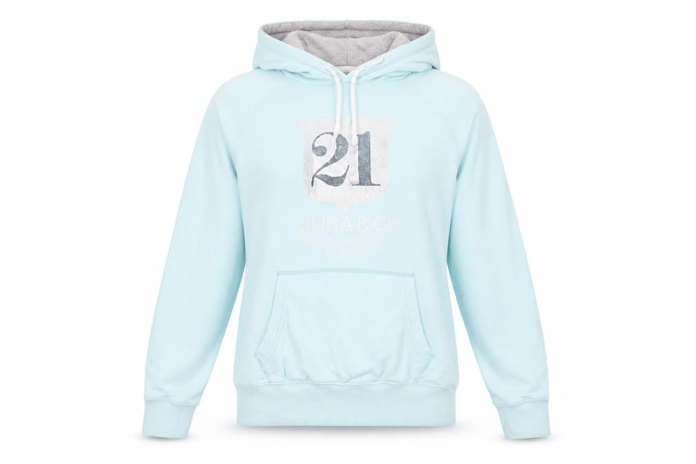 Quba & Co Womens Blue Cotton Pullover Hoodie Size 6 Pullover - British Sailmakers