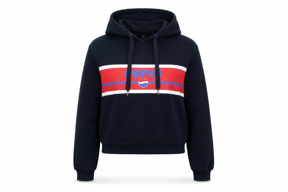 Pepsi Womens Blue Cotton Pullover Hoodie Size XS Pullover - Pepsi