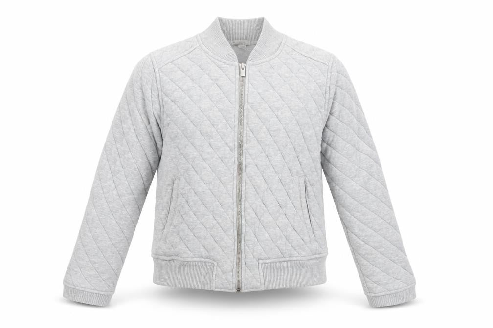 Gap Womens Grey Cotton Full Zip Sweatshirt Size XS Zip - Quilted