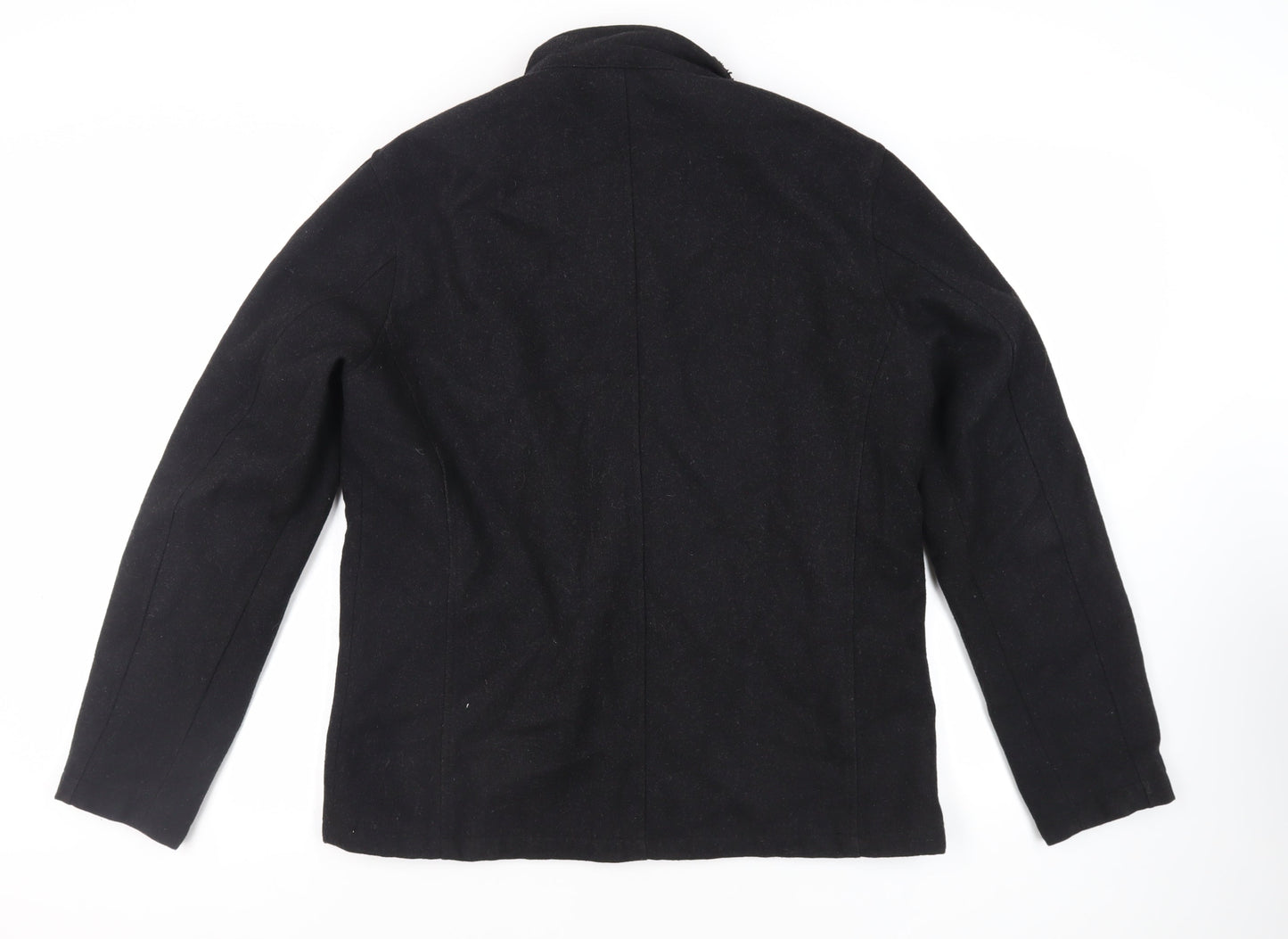 Peter Werth Mens Black Jacket Size L Button