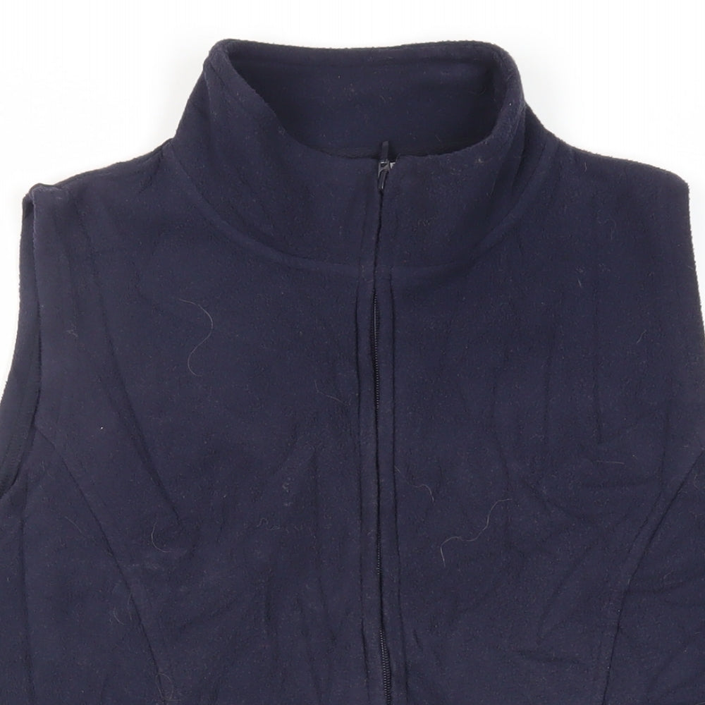 EWM Womens Blue Gilet Jacket Size S Zip