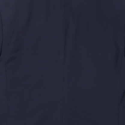 Brand and care label for Autograph men’s blue wool jacket suit jacket, size 36, regular