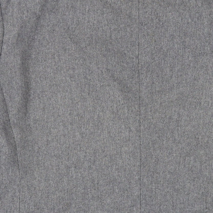 Brand and care label for Canda men’s grey wool jacket suit jacket, size 40, regular