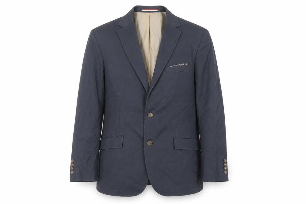 Brook Taverner Mens Blue Cotton Jacket Blazer Size 38 Regular