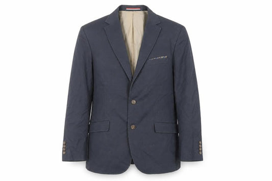 Brook Taverner Mens Blue Cotton Jacket Blazer Size 38 Regular
