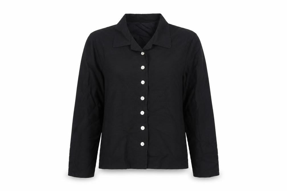 Offshoot Womens Black Jacket Blazer Size M Button - Lightweight
