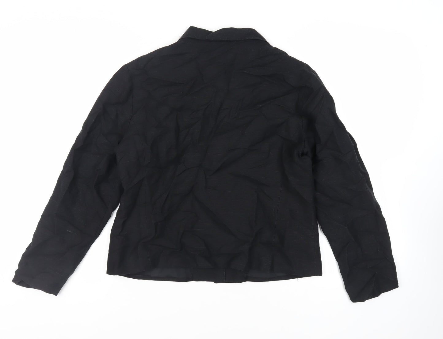 Offshoot Womens Black Jacket Blazer Size M Button - Lightweight