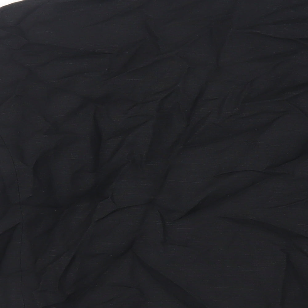 Offshoot Womens Black Jacket Blazer Size M Button - Lightweight