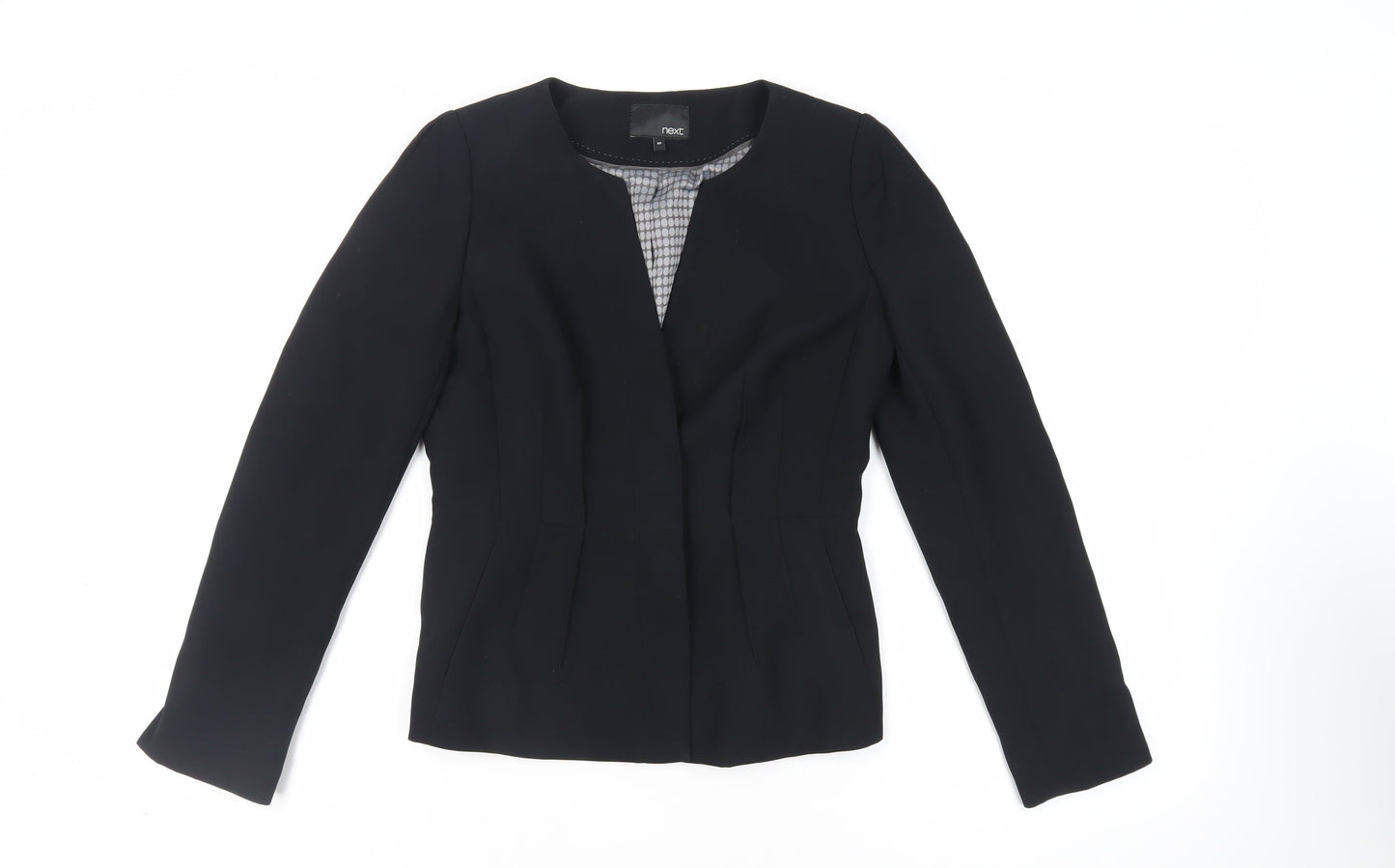 NEXT Womens Black Jacket Blazer Size 8 Button