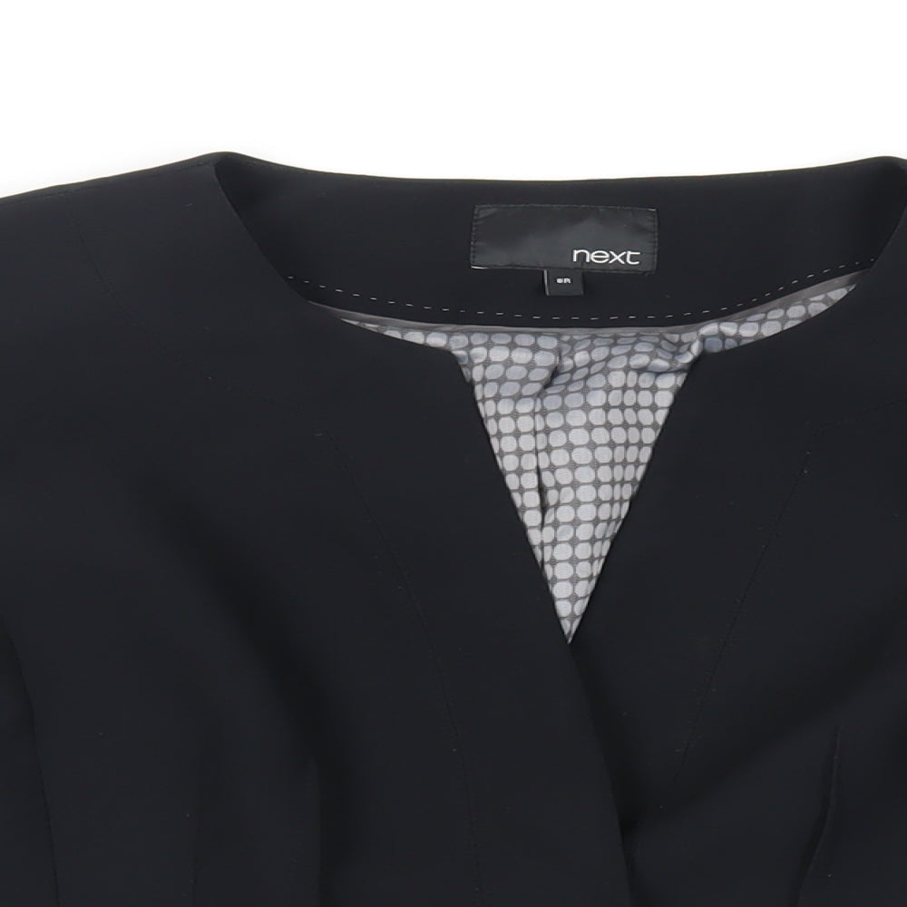 NEXT Womens Black Jacket Blazer Size 8 Button