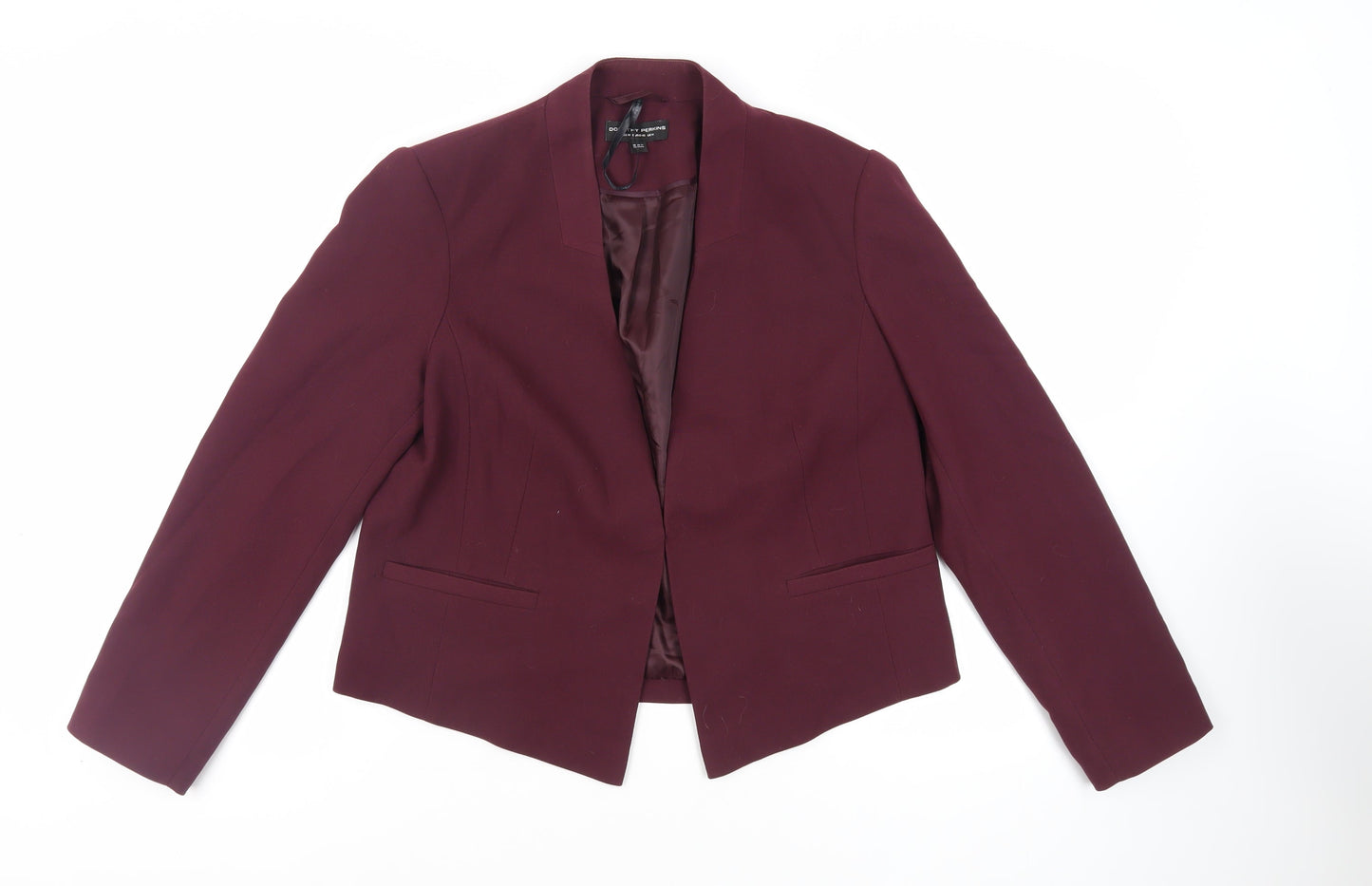 Dorothy Perkins Womens Purple Jacket Blazer Size 14 Hook & Eye