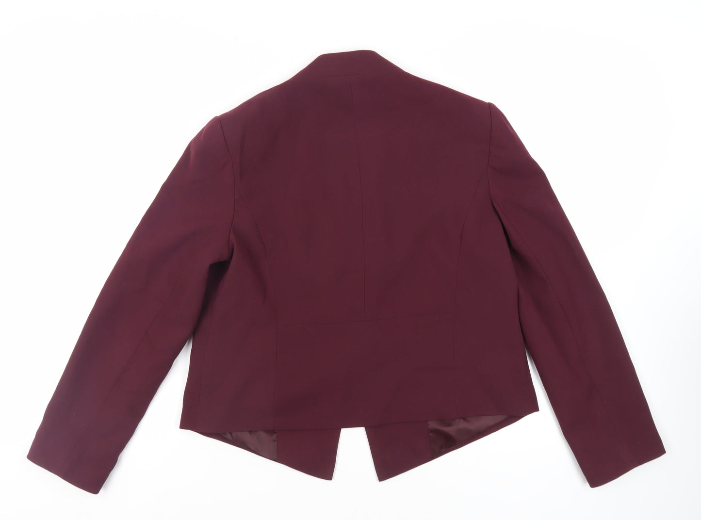 Dorothy Perkins Womens Purple Jacket Blazer Size 14 Hook & Eye