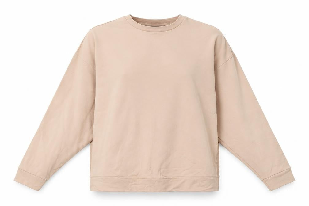 Vila Women's Beige Pullover Sweatshirt M Casual