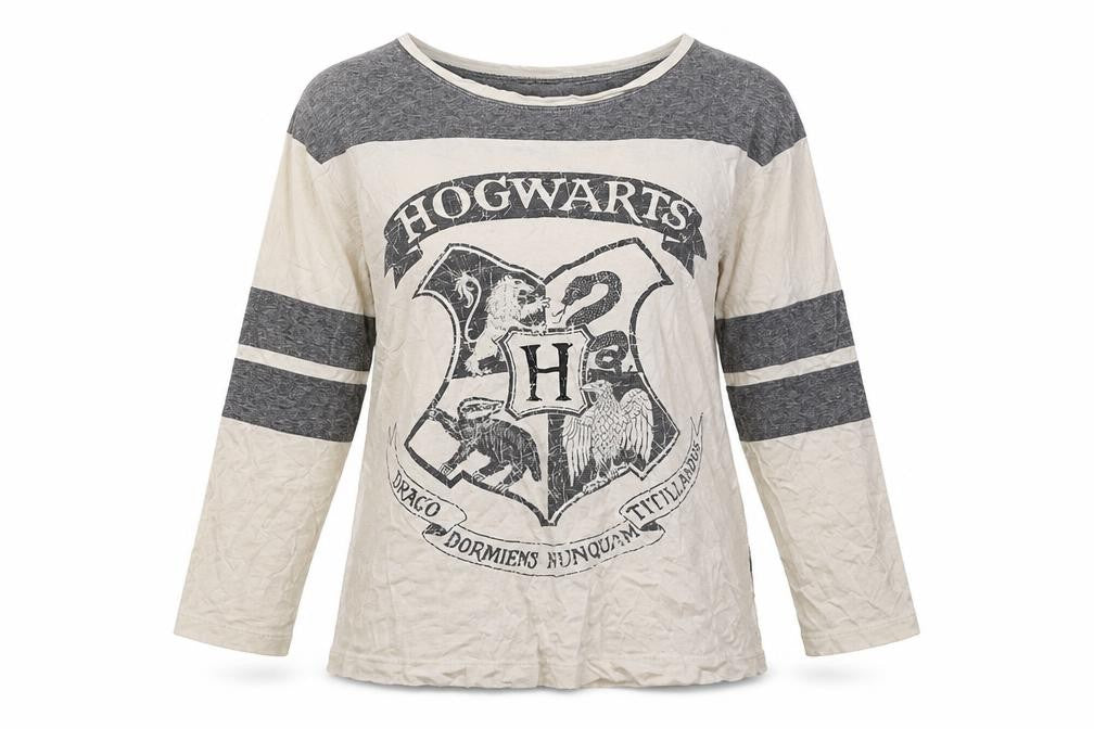 Harry Potter Unisex Hogwarts T-Shirt Grey L